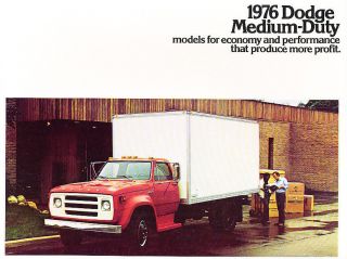1976 Dodge Medium Duty Size Truck Sales Brochure   D600 D500 D800 W600