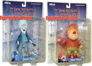 NECA The Year Without Santa Claus HEAT & SNOW MISER 7 Action Figures