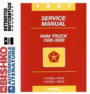 1997 Dodge 1500 3500 Ram Truck Shop Service Repair Manual CD Engine