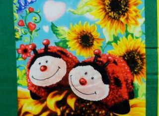 Pets Soft Book Fabric Panel Unicorn Ladybug Bee Panda Bear Dog Toys