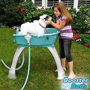Booster Bath Mini Dog Tub Basin Small Breed Wash Clean Scrub Shampoo