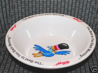 Kellogg Company Plastic Cereal Bowl Dish Vintage VTG