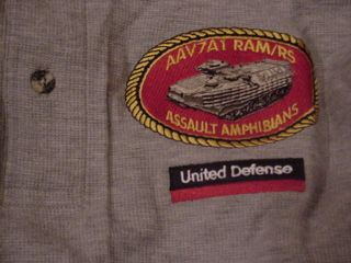 Amphibious Assault Vehicle Marines golf shirt Medium