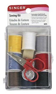 Sewing Kit in Storage Box w/ Sm Scissor, 8 spools Thread, Needles