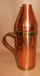 Vintage Copper & Brass Bar Mixed Drink Mixer Shaker With Handle 11 x