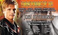 The Hunger Games PEETA Mellark Josh Hutcherson drivers license