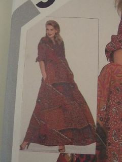 sewing pattern CAFTAN fast easy size 14 16 pullover casual stand up