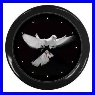 Wall Clock DOVE Bird Pigeon Peace Bedroom Animal Girls (11776825)