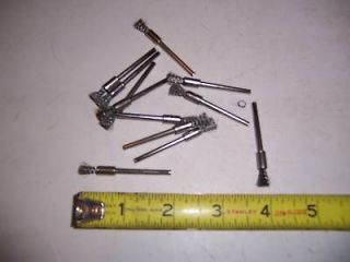 12 END SS. WIRE WHEEL BRUSHES GUNSMITH BITS FOR DREMEL