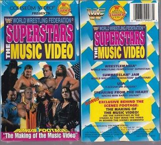 WWF SUPERSTAR THE MUSIC VIDEO BRAND NEW SEALED COLISEUM VIDEO WWE WWF