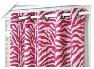Quality Zebra Printed Thermal Insulated Blackout Curtains Pair(2Panel
