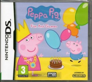 PEPPA PIG FUN AND GAMES GAME DS DSi Lite 3DS ~ NEW / SEALED