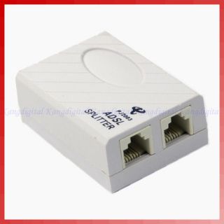 Telephone RJ11 Line ADSL Modem Micro Filter Splitter