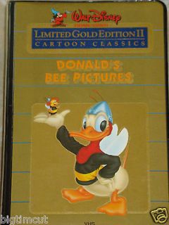 LIMITED GOLD EDITION II CARTOON CLASSICS DONALDS BEE PICTURES VHS