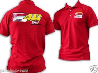 Sport GP Valentino Rossi 46 Italian Ducat Team Logo Embroidered Red