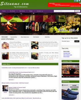  Affiliate Wine Shop Website for Sale
