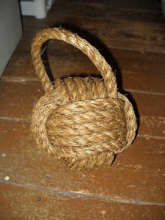 MANILLA MARLINSPIKE CRAFTED ROPE MONKEY FIST DOOR STOP