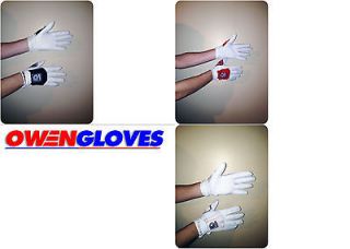 Owen Handball Gloves 925 Tab Unpadded White/Black/Red