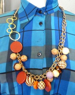 Large Plastic Charms Balls Designer Necklace Choker Wendy Mink LOVELY
