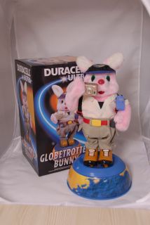 Duracell Globetrotter Bunny 2000 on rotating globe with Led flash