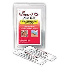 COUNT WOUND SEAL QR BLOOD STOPPER STOP THE BLEEDING FAST POUR PACK