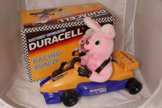 Duracell Racing Bunny 1998/99 mechanical battery operated, mascot