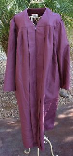 Graduation Gown Robe BURGUNDY PLUM Matte 510   6 TALL Herff Jones