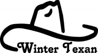winter texan cowboy hat VINYL DECAL STICKER 343 2