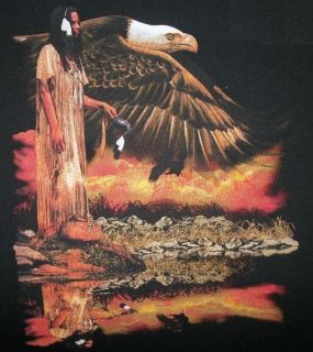 Tshirt Bald Eagle Indian Woman Native American Nature Dream Catcher