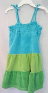 Girls Sz. 4/5 Sun Dress Bathing Suite Cover Up O.P Terry Cloth