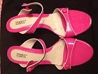 Franco Sarto Hot Pink Patent Leather Strappy Pumps   Size 8.5