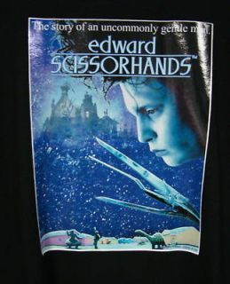 Edward Scissorhands Black T shirt XL
