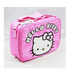 NWT Sanrio Hello Kitty Insulated Lunch Box Bag Snack Box with
