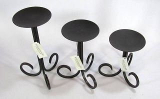 Northern Lights Stratford Wrought Iron Candle Pedestals