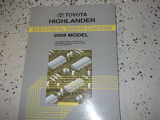 2009 Toyota HIGHLANDER Electrical WIRING Diagram Service Repair