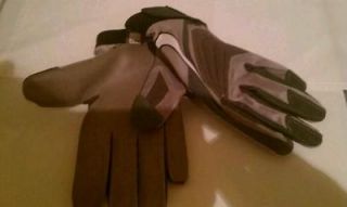 Nike Mangrip football receiver gloves BLACK/GRAY/WHI TE SIZE XL