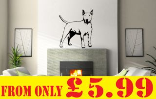 ENGLISH BULL TERRIER WALL ART STICKER PICTURE NEW D053