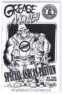 GREASE MONKEY Ashcan, Preview, Tim Eldred, 1995, NM