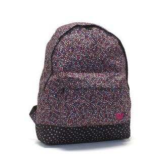 Roxy Bag Backpack Rucksack School Bag   Sugar Baby Black Ditzy Flower