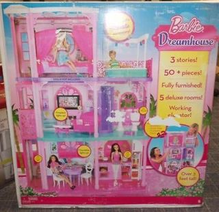Sealed Barbie 3 Story, Fully Furnished Dreamhouse w/working elevator