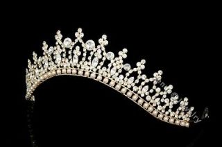 Gold Bridal Pageant Rhinestones Crystal Wedding Tiara Crown 8183