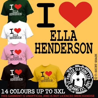 Love Ella Henderson T shirt, TV Singer Tee Shirt, Reality Show