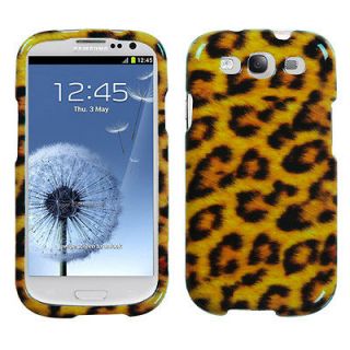 SIII S3 S 3 i9300  HARD PROTECTOR CASE COVER GOLD LEOPARD CHEETAH