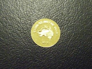 999 Fine Gold Coin   1/100th OZ   KANGAROO