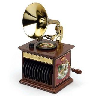 Mr. Christmas Harmonique Gramophone Music Box #23672 NIB