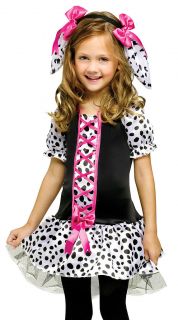 Kids Toddler Girls Polka Dot Dalmatian Puppy Dog Halloween Costume