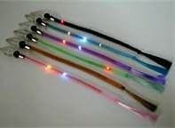 12 pc Blinking Hair Braid Multi Color Flashing LED Light Up Rave Party