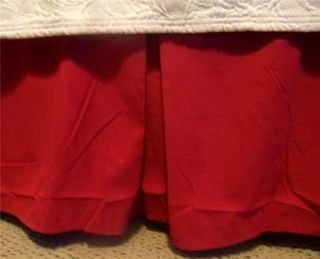 NEW DOMESTICATIONS KING MICRO FIBER BED SKIRT RUBY