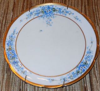 BEAUTIFUL VINTAGE UNO FAVORITE 7 1/2 HAND PAINTED FORGET ME NOTS