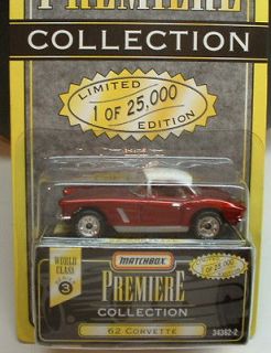 Matchbox Premiere Collection 1962 Corvette   MOC